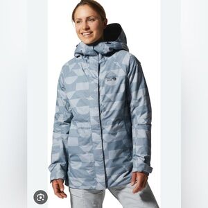 Mountain Hardwear Women's Ski Jacket - Light Blue SIZE M